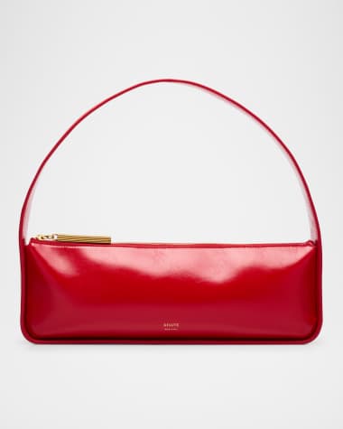 Khaite Lori Crackle Patent Leather Shoulder Bag