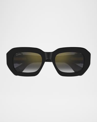 Cartier Acetate Rectangle Sunglasses
