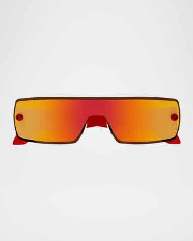 ALAIA Shield Metal Sunglasses