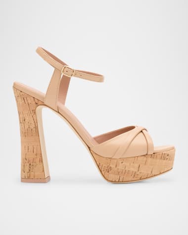 Malone Souliers Keaton Leather Cork Platform Sandals