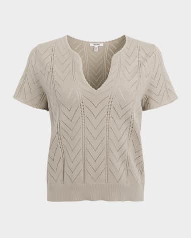 Splendid Sabrina Pointelle Sweater