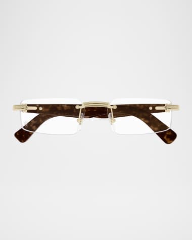 Cartier Men's CT0537OM Metal Rectangle Optical Frames