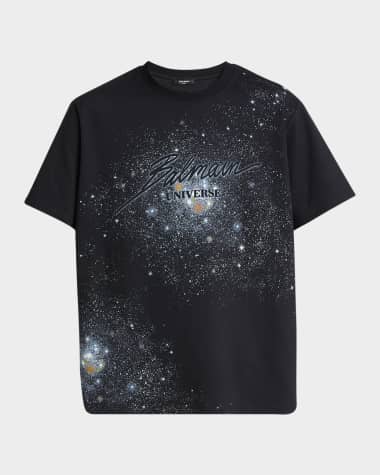 Balmain Men's Universe and Stars T-Shirt