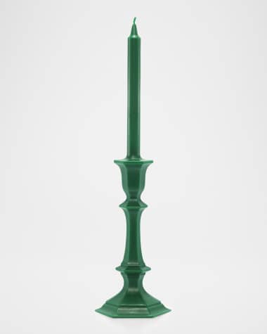 Baccarat Harcourt Candlestick Candle, Green