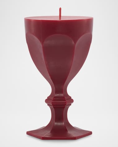 Baccarat Harcourt Goblet Candle, Red