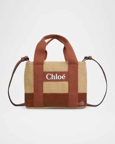 Chloe Girl's Logo Fabric Shoulder Bag