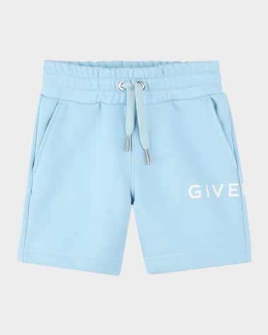 Givenchy Boy's Logo-Print Fleece Shorts, Size 12M-3