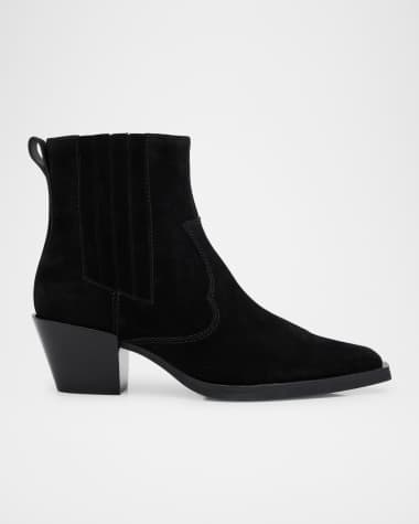 Rag & Bone Dart Suede Western Chelsea Ankle Booties