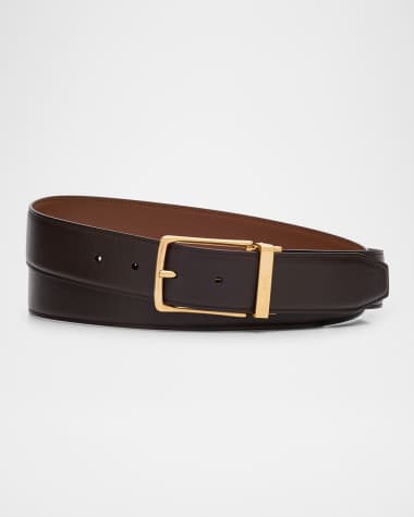 Bally Men's Ketter Reversible Smooth Leather Belt