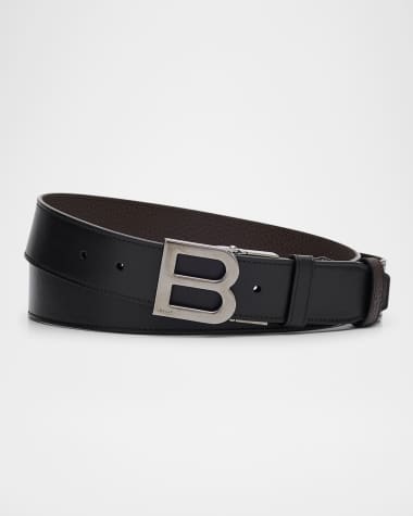 Bally Men's B-Logo Reversible Leather Belt