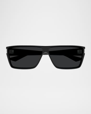 Saint Laurent Men's SL 757M Acetate Rectangle Sunglasses