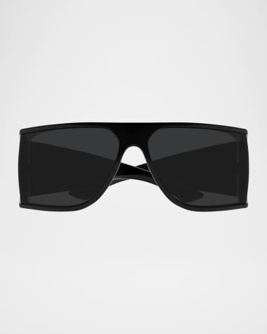 Saint Laurent Men's SL 806M Plastic Rectangle Sunglasses