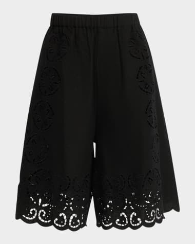 Sea Dahlia Eyelet Shorts