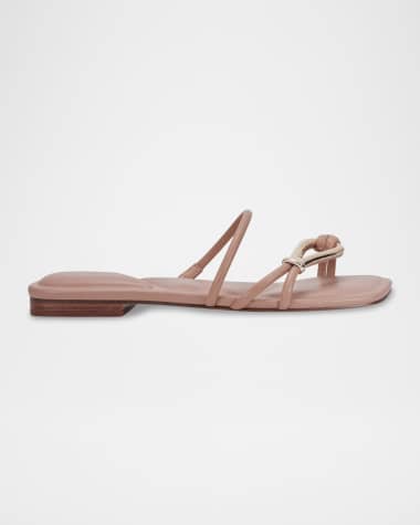 Marc Fisher LTD Mazza Tubular Knot Ornament Slide Sandals