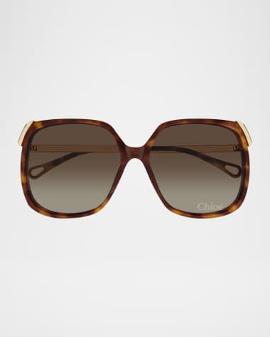 Chloe Round Acetate Sunglasses