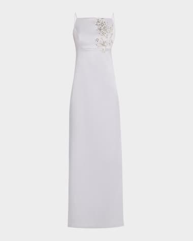 Sachin & Babi Pryce Embellished Mikado Column Gown