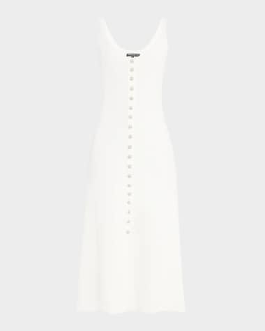 Generation Love Sharon Sleeveless Crystal-Button Sweater Dress