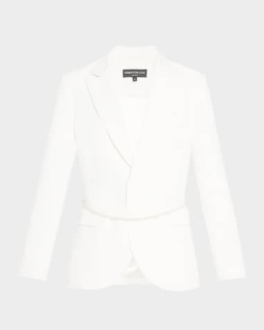 Generation Love Martina Belted Crepe Blazer