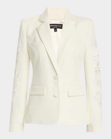 Generation Love Venturi Lace Combo Blazer