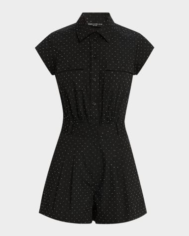 Generation Love Morgan Crystal Poplin Romper