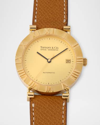 Vintage Watches Tiffany & Co. 18K Yellow Gold Atlas 36mm Vintage 1990s Watch