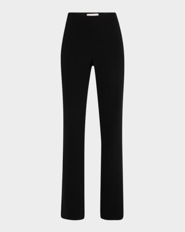 Lafayette 148 New York Saint Marks Flared Contrast-Trim Pants