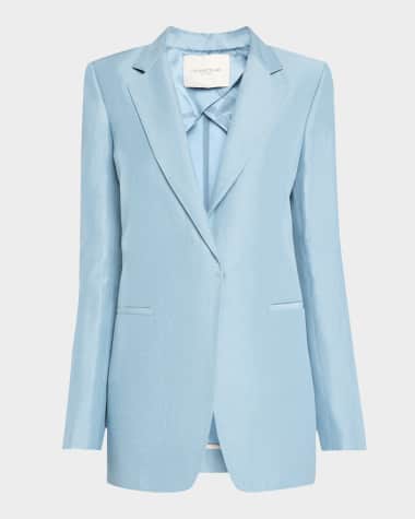 Lafayette 148 New York Elongated Pick Stitch Blazer