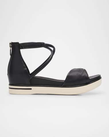 Eileen Fisher Suvi Crisscross Grip Wedge Sandals
