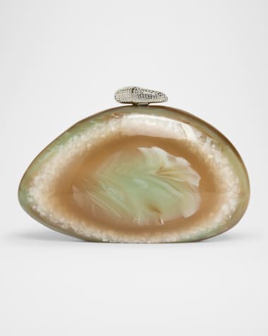 Benedetta Bruzziches Ariel Methacrylate Clutch Bag