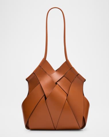 Ulla Johnson Charlotte Woven Leather Tote Bag