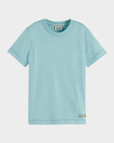 Scotch & Soda Boy's Melange Short-Sleeve Crewneck T-Shirt, Size 4-12