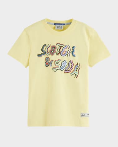Scotch & Soda Boy's 3D Graphic-Print Organic Cotton T-Shirt, Size 4-12