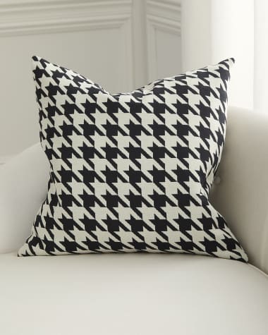 D.V. KAP Home Harwich Houndstooth Decorative Pillow, 24" Square