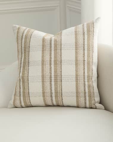 D.V. KAP Home Ridgeway Plaid Decorative Pillow, 24" Square
