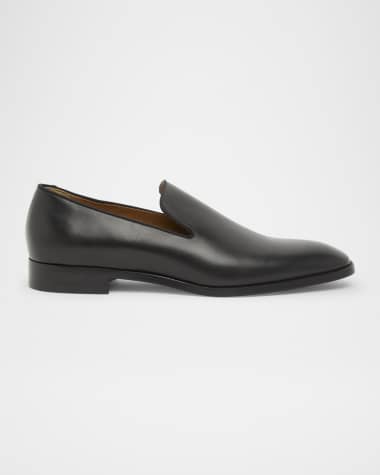 Christian Louboutin Men's Danny Red-Sole Leather Loafers
