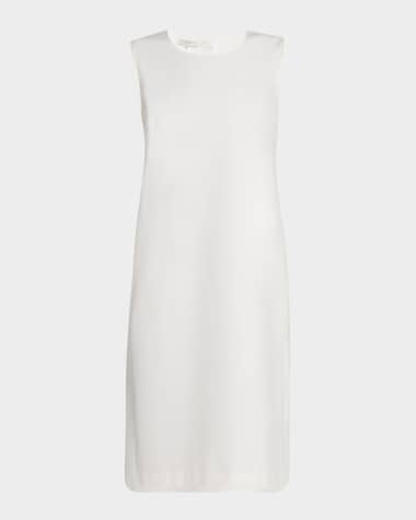 Lafayette 148 New York Sleeveless Cotton-Blend Shift Dress