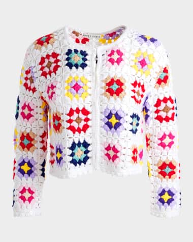 Alice + Olivia Anderson Crochet Cardigan