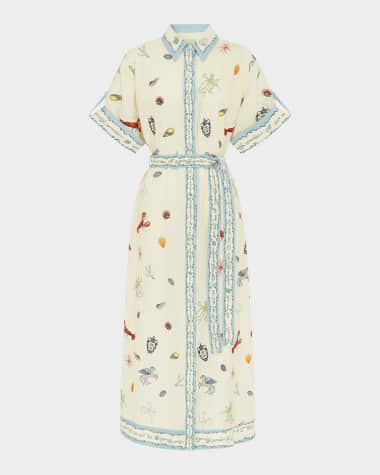 ALEMAIS Sandy Embroidered Shirtdress