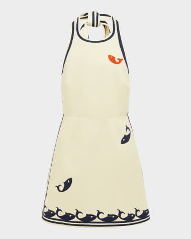 ALEMAIS Marine Halter Mini Dress