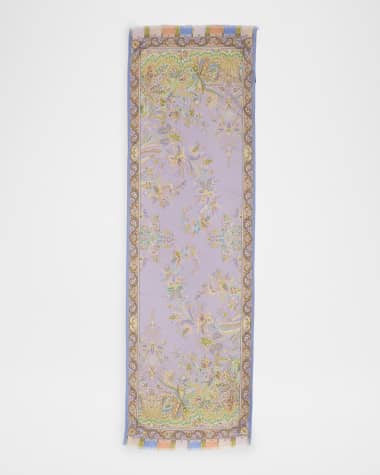 Etro Floral Paisley-Print Scarf