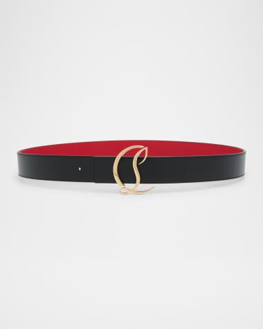 Christian Louboutin CL Logo Leather Belt
