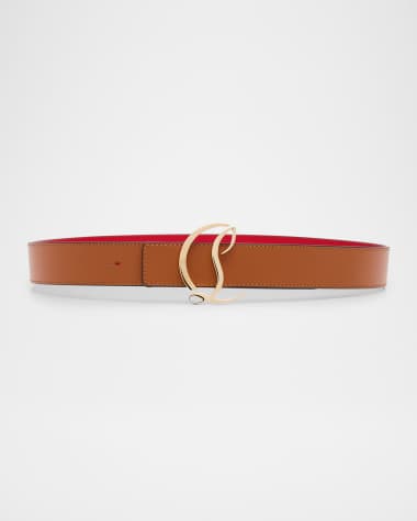Christian Louboutin CL Logo Leather Belt
