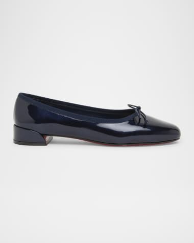 Christian Louboutin Sweetie Jane Patent Red Sole Ballerina Flats