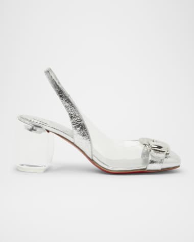 Christian Louboutin Minny Bubble Buckle Red Sole Pumps