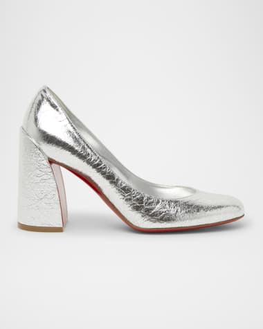 Christian Louboutin Miss Sabina Metallic Red Sole Pumps