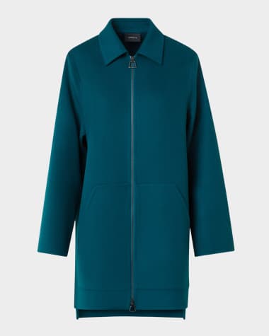 Akris Fabiola Double-Face Cashmere Coat