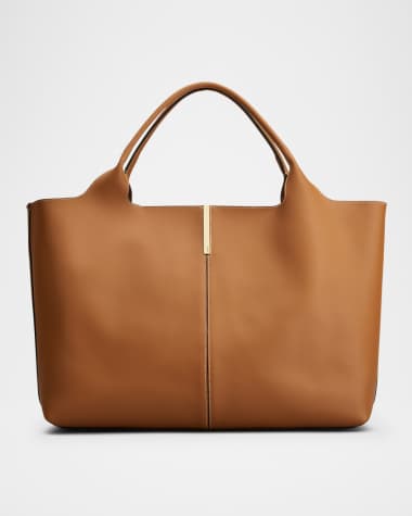 Tod's Calfskin Leather Shopping Top-Handle Bag