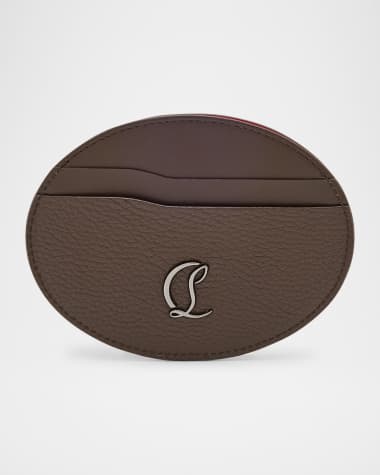 Christian Louboutin Men's Mooncrest Galet Leather Card Holder