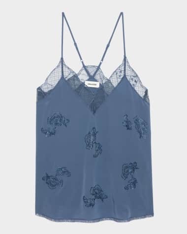 Zadig & Voltaire Christy Embellished Silk Camisole