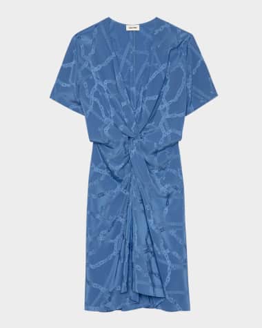 Zadig & Voltaire Rozom Chain Jacquard Mini Dress